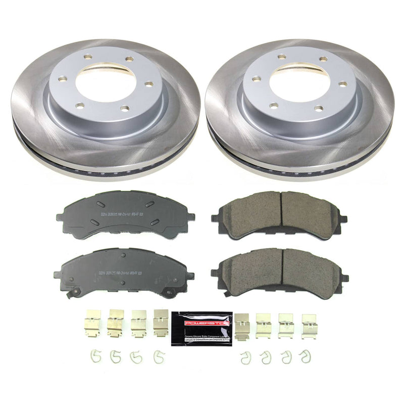 Power Stop SC8413 - Front Z17 Evolution Pad And Semi-Coated Rotor Kit vehicle fitment brake part
