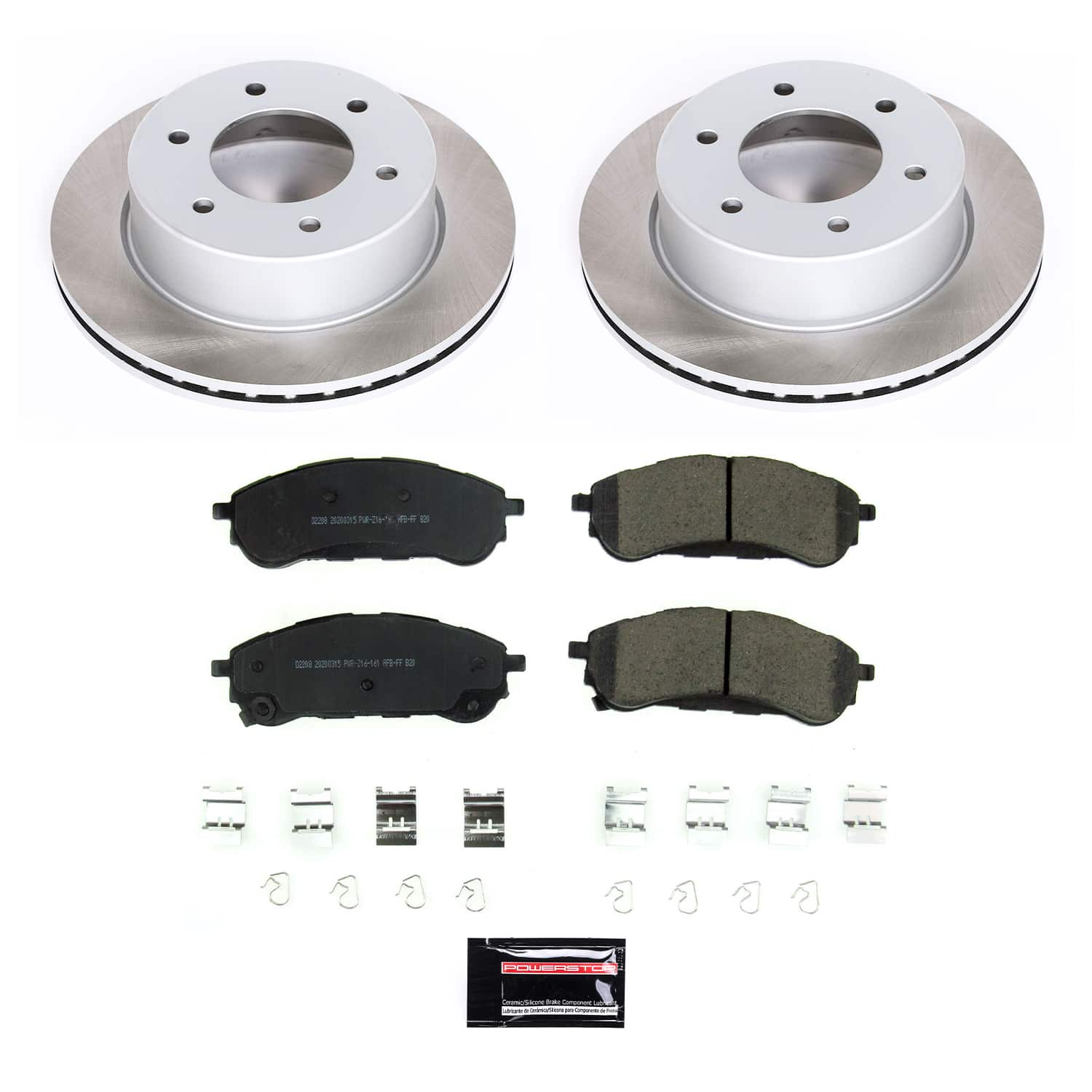 Power Stop SC8430 - Rear Z17 Evolution Pad And Semi-Coated Rotor Kit vehicle fitment brake part