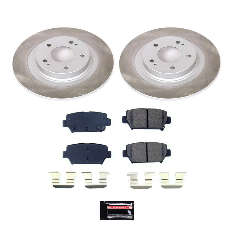 Power Stop SC8434 - Rear Z17 Evolution Pad And Semi-Coated Rotor Kit vehicle fitment brake part