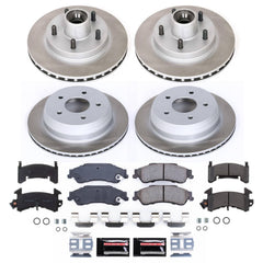 Power Stop SC8437 - Front And Rear Z17 Evolution Pad And Semi-Coated Rotor Kit vehicle fitment brake part