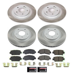 Power Stop SC8461 - Front And Rear Z17 Evolution Pad And Semi-Coated Rotor Kit vehicle fitment brake part