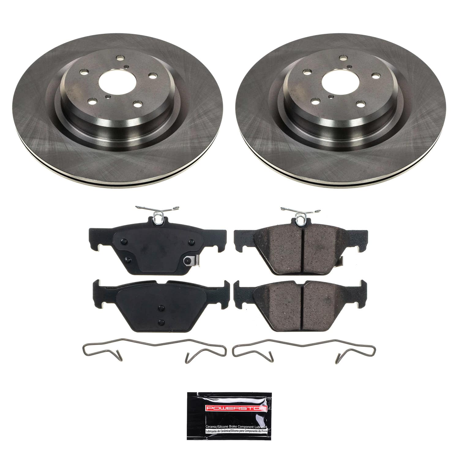 Power Stop SC8493 - Rear Z17 Evolution Pad And Semi-Coated Rotor Kit vehicle fitment brake part