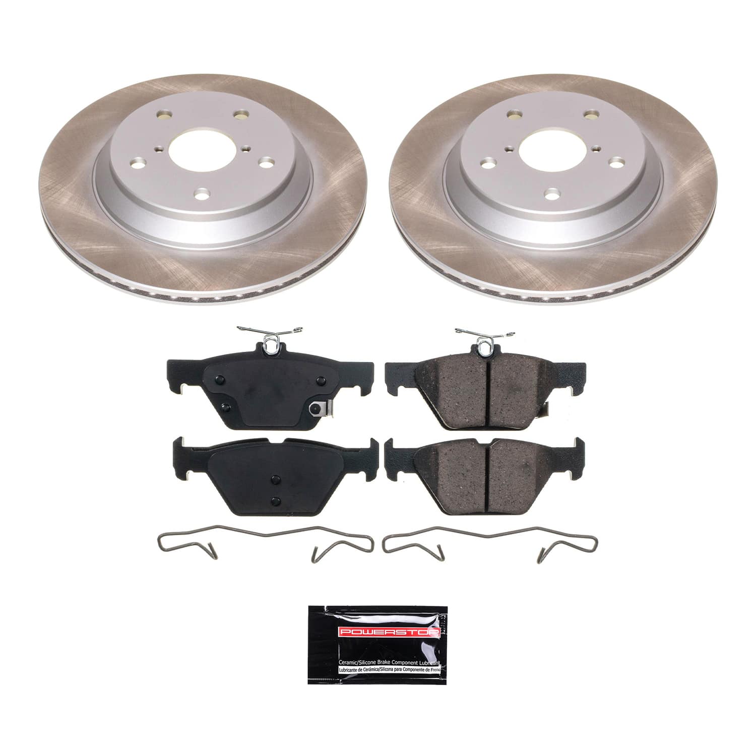 Power Stop SC8495 - Rear Z17 Evolution Pad And Semi-Coated Rotor Kit vehicle fitment brake part
