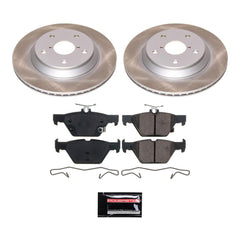 Power Stop SC8495 - Rear Z17 Evolution Pad And Semi-Coated Rotor Kit vehicle fitment brake part