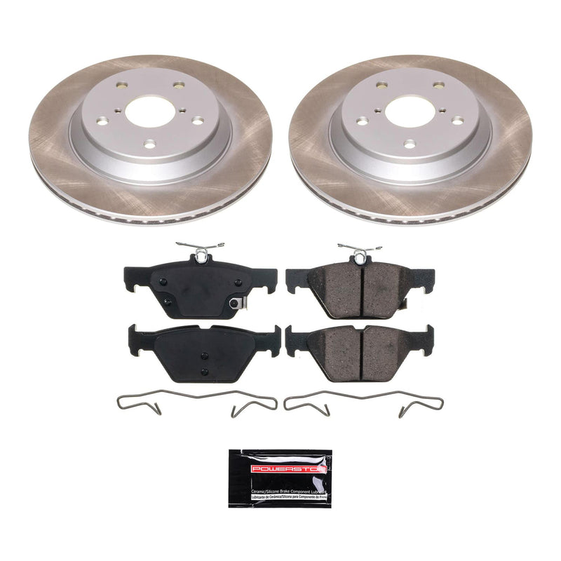 Power Stop SC8495 - Rear Z17 Evolution Pad And Semi-Coated Rotor Kit vehicle fitment brake part