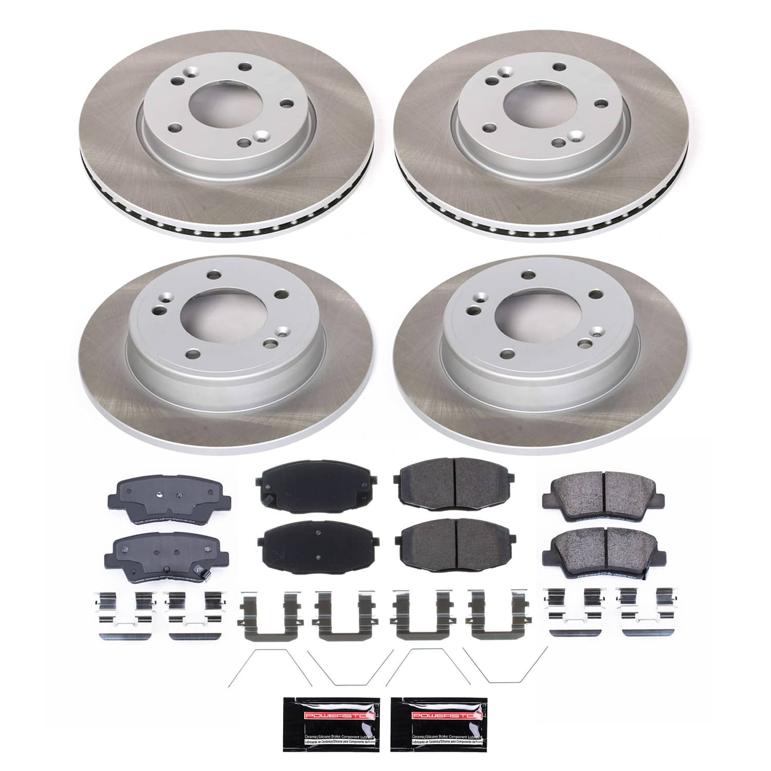 Power Stop SC8508 - Front Z17 Evolution Pad And Semi-Coated Rotor Kit vehicle fitment brake part