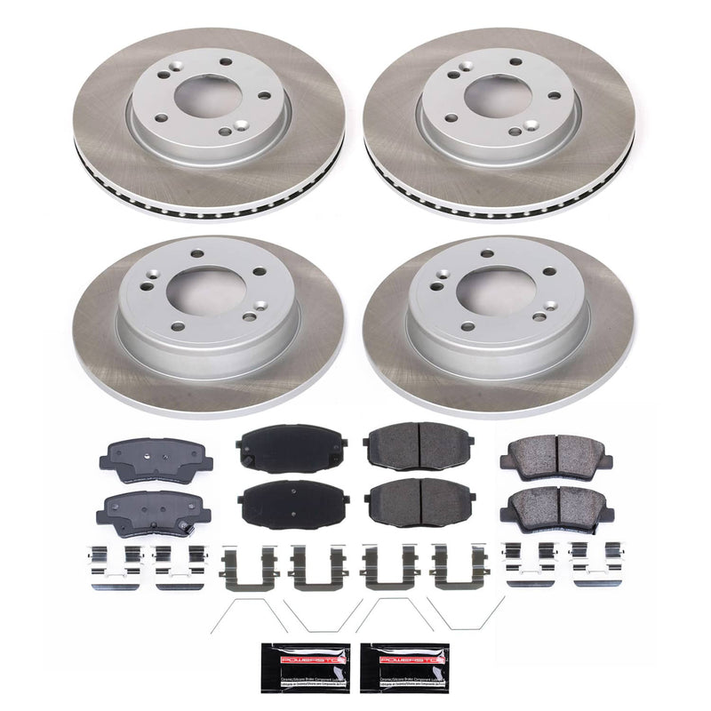 Power Stop SC8508 - Front Z17 Evolution Pad And Semi-Coated Rotor Kit vehicle fitment brake part