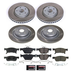 Power Stop SC8518 - Front And Rear Z17 Evolution Pad And Semi-Coated Rotor Kit vehicle fitment brake part