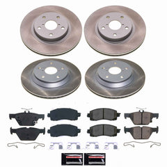 Power Stop SC8520 - Front And Rear Z17 Evolution Pad And Semi-Coated Rotor Kit vehicle fitment brake part