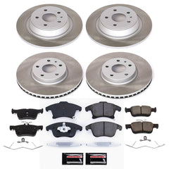 Power Stop SC8532 - Front And Rear Z17 Evolution Pad And Semi-Coated Rotor Kit vehicle fitment brake part