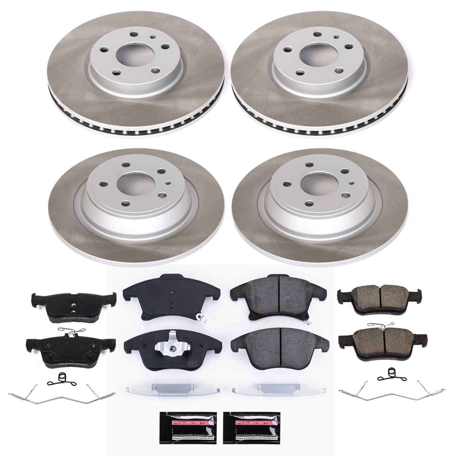 Power Stop SC8541 - Front Z17 Evolution Pad And Semi-Coated Rotor Kit vehicle fitment brake part