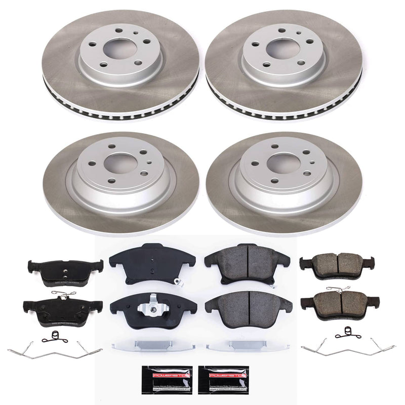 Power Stop SC8541 - Front Z17 Evolution Pad And Semi-Coated Rotor Kit vehicle fitment brake part