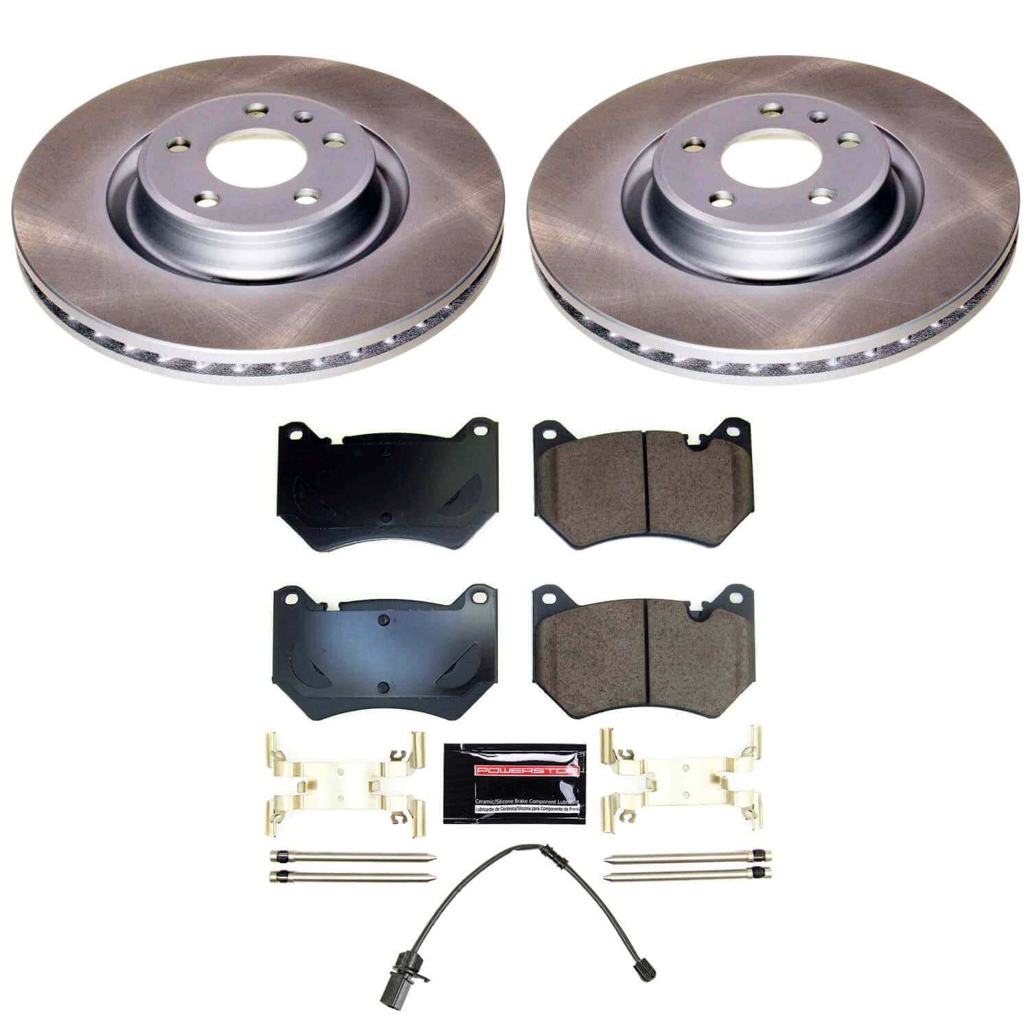Power Stop SC8551 - Front Z17 Evolution Pad And Semi-Coated Rotor Kit vehicle fitment brake part