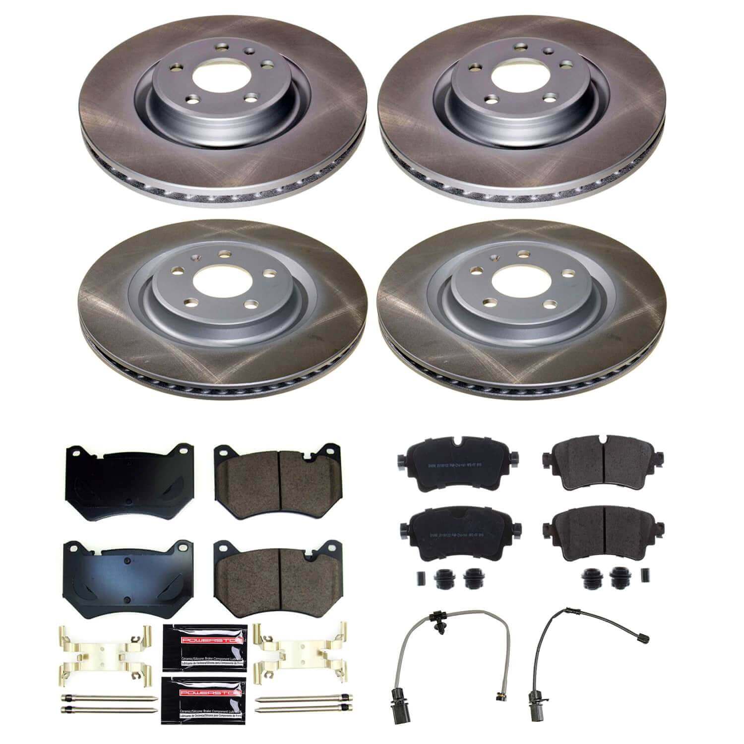 Power Stop SC8552 - Rear Z17 Evolution Pad And Semi-Coated Rotor Kit vehicle fitment brake part