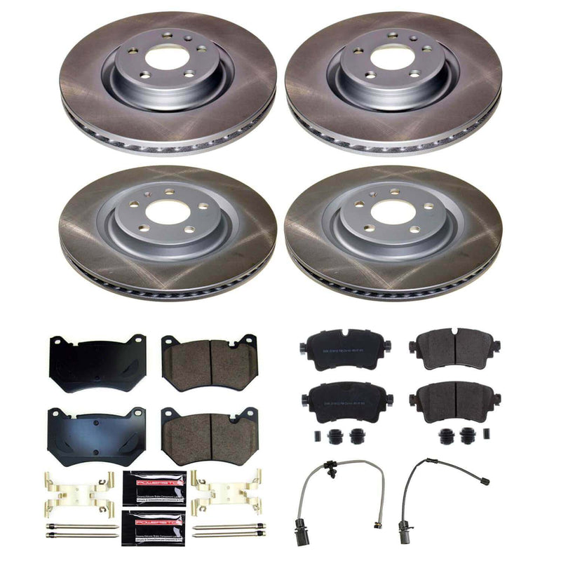 Power Stop SC8552 - Rear Z17 Evolution Pad And Semi-Coated Rotor Kit vehicle fitment brake part