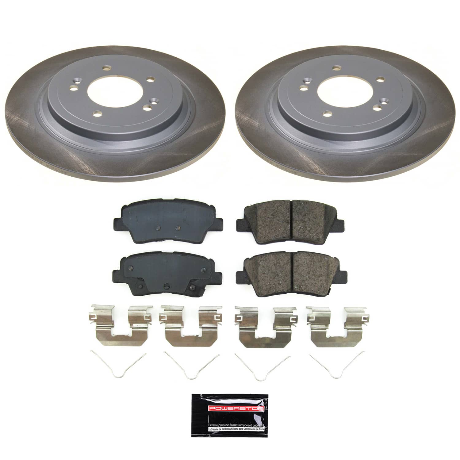 Power Stop SC8619 - Rear Z17 Evolution Pad And Semi-Coated Rotor Kit vehicle fitment brake part