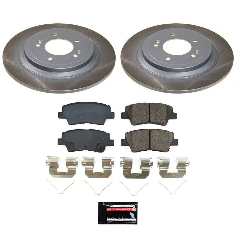 Power Stop SC8619 - Rear Z17 Evolution Pad And Semi-Coated Rotor Kit vehicle fitment brake part