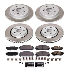 Power Stop SC8633 - Front And Rear Z17 Evolution Pad And Semi-Coated Rotor Kit vehicle fitment brake part