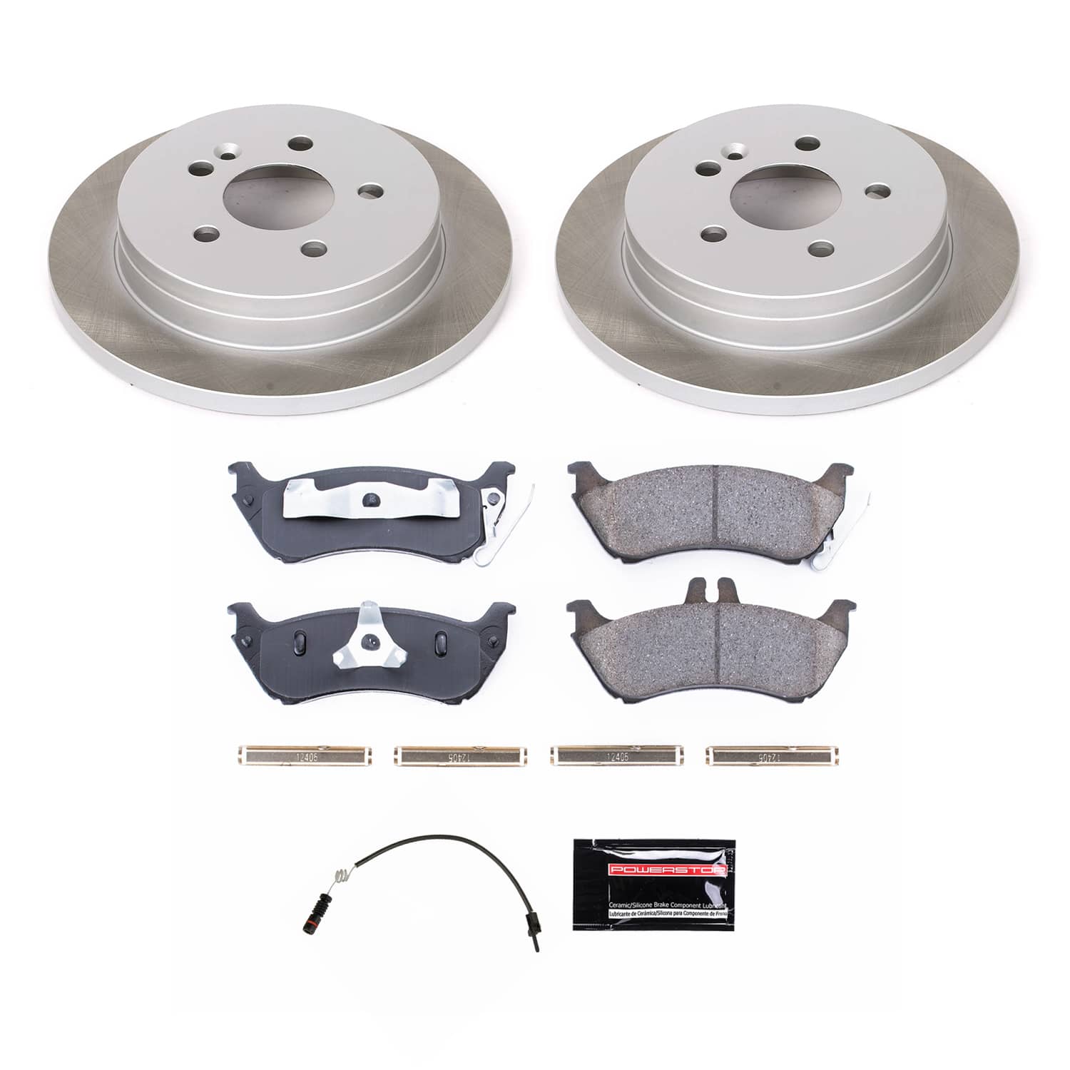 Power Stop SC866 - Rear Z17 Evolution Pad And Semi-Coated Rotor Kit vehicle fitment brake part