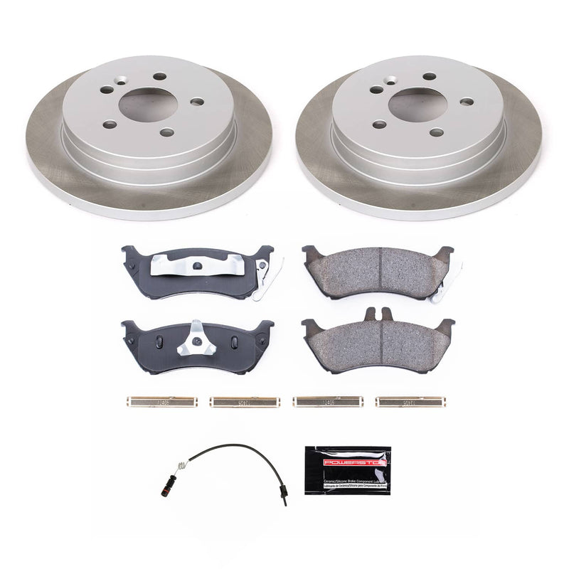 Power Stop SC866 - Rear Z17 Evolution Pad And Semi-Coated Rotor Kit vehicle fitment brake part