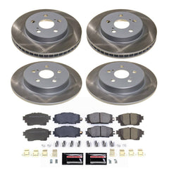 Power Stop SC8664 - Front And Rear Z17 Evolution Pad And Semi-Coated Rotor Kit vehicle fitment brake part
