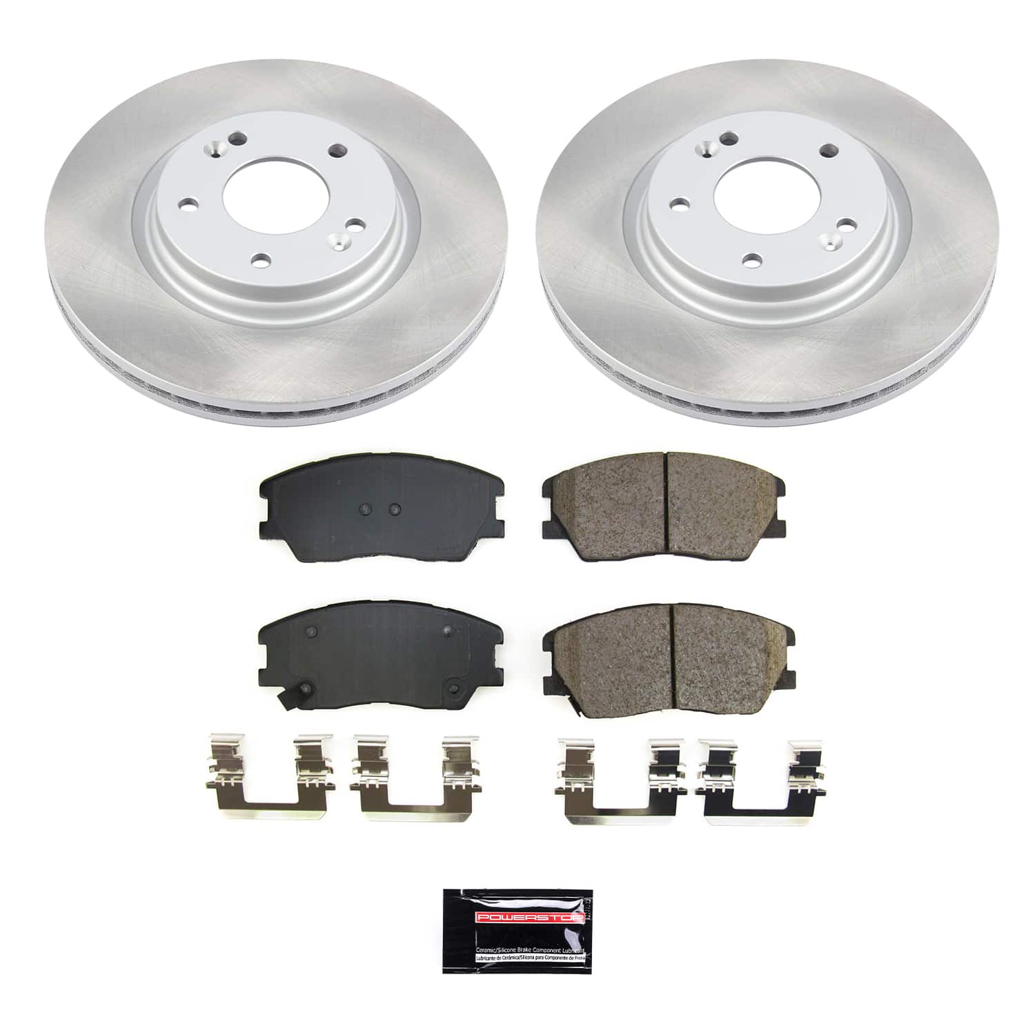 Power Stop SC8674 - Front Z17 Evolution Pad And Semi-Coated Rotor Kit vehicle fitment brake part