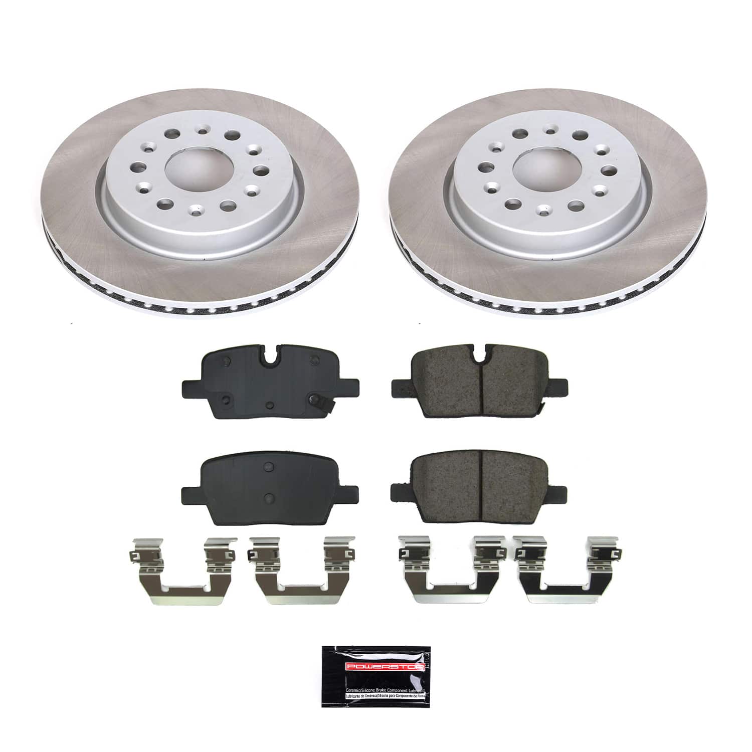 Power Stop SC8683 - Rear Z17 Evolution Pad And Semi-Coated Rotor Kit vehicle fitment brake part