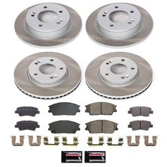 Power Stop SC8686 - Front And Rear Z17 Evolution Pad And Semi-Coated Rotor Kit vehicle fitment brake part