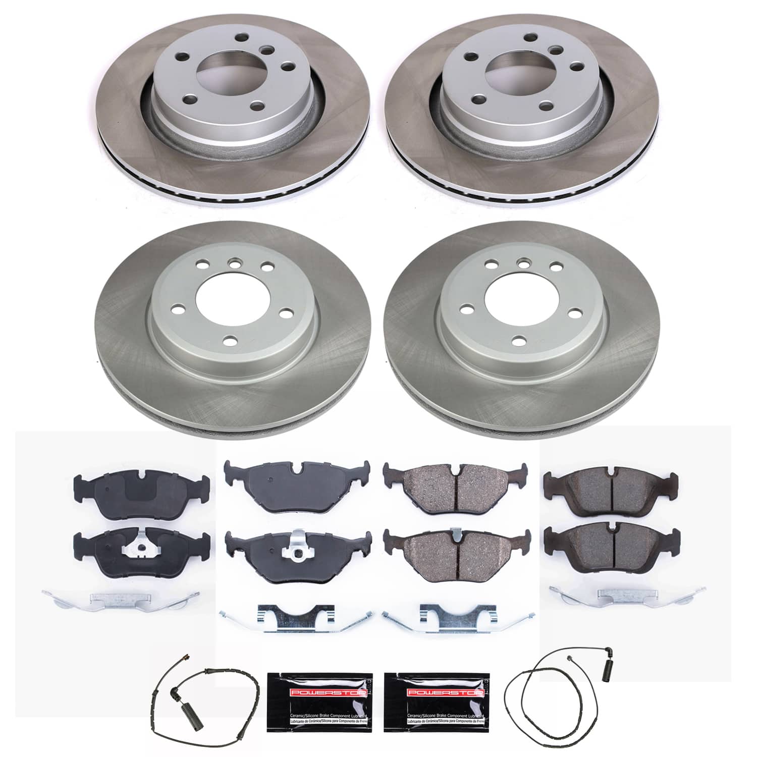Power Stop SC871 - Rear Z17 Evolution Pad And Semi-Coated Rotor Kit vehicle fitment brake part