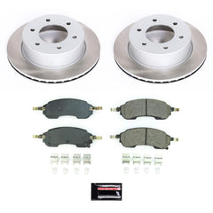 Power Stop SC8763 - Rear Z17 Evolution Pad And Semi-Coated Rotor Kit vehicle fitment brake part