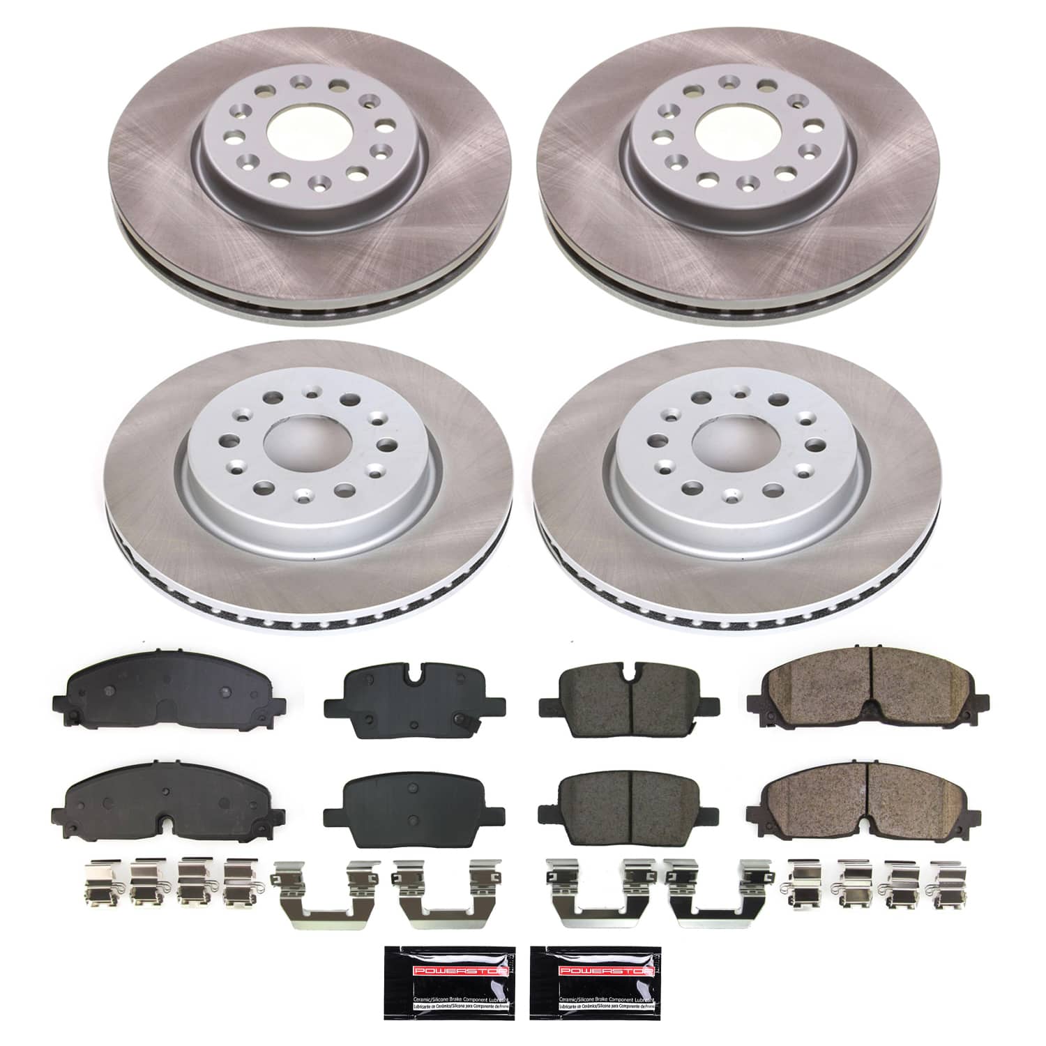 Power Stop SC8794 - Front And Rear Z17 Evolution Pad And Semi-Coated Rotor Kit vehicle fitment brake part