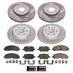 Power Stop SC8794 - Front And Rear Z17 Evolution Pad And Semi-Coated Rotor Kit vehicle fitment brake part