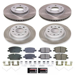 Power Stop SC8800 - Front And Rear Z17 Evolution Pad And Semi-Coated Rotor Kit vehicle fitment brake part