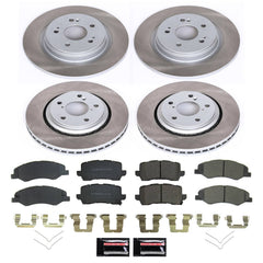 Power Stop SC8807 - Front And Rear Z17 Evolution Pad And Semi-Coated Rotor Kit vehicle fitment brake part
