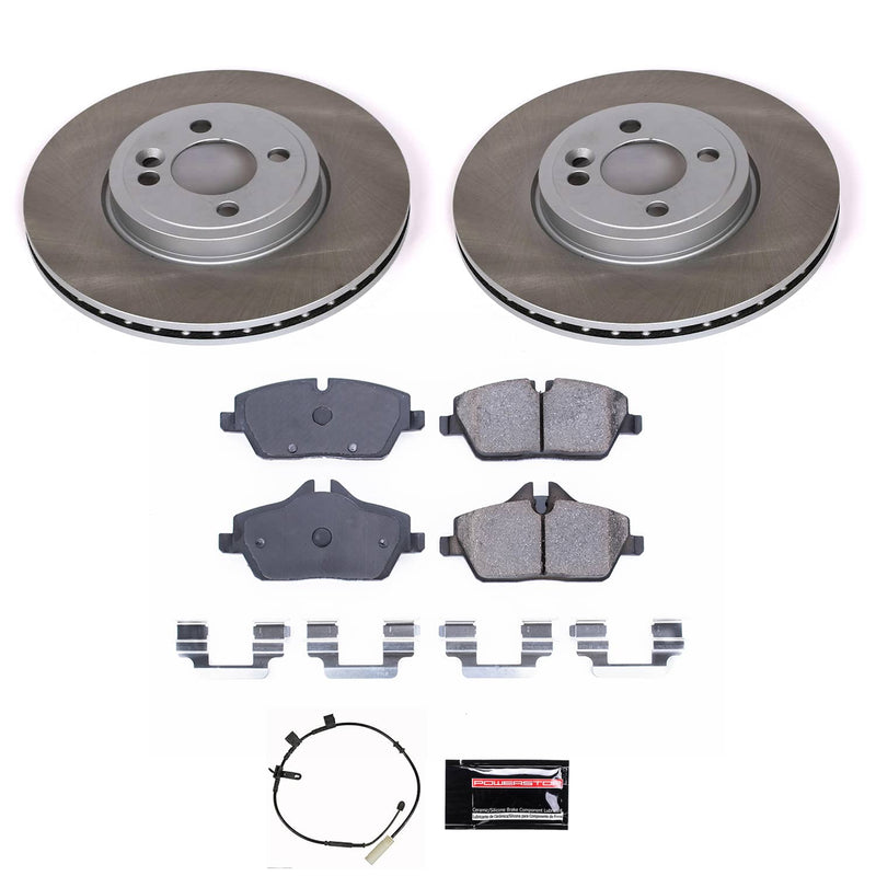 Power Stop SC8842 - Front Z17 Evolution Pad And Semi-Coated Rotor Kit vehicle fitment brake part