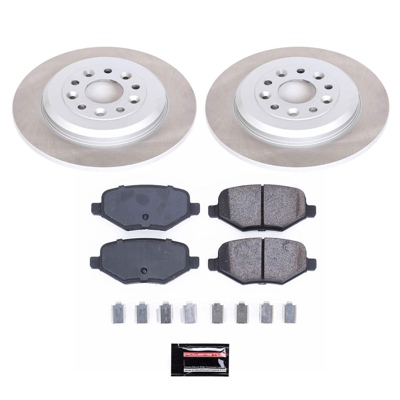 Power Stop SC8846 - Rear Z17 Evolution Pad And Semi-Coated Rotor Kit vehicle fitment brake part