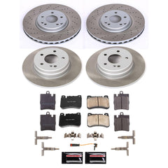 Power Stop SC8887 - Front And Rear Z17 Evolution Pad And Semi-Coated Rotor Kit vehicle fitment brake part