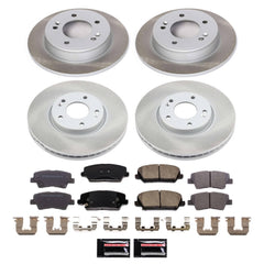 Power Stop SC8890 - Front And Rear Z17 Evolution Pad And Semi-Coated Rotor Kit vehicle fitment brake part