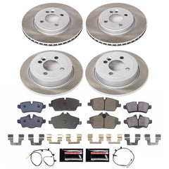 Power Stop SC8914 - Front And Rear Z17 Evolution Pad And Semi-Coated Rotor Kit vehicle fitment brake part