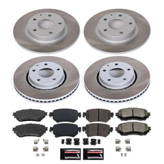 Power Stop SC8917 - Front And Rear Z17 Evolution Pad And Semi-Coated Rotor Kit vehicle fitment brake part