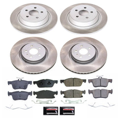 Power Stop SC8974 - Front And Rear Z17 Evolution Pad And Semi-Coated Rotor Kit vehicle fitment brake part