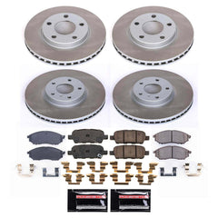 Power Stop SC9065 - Front And Rear Z17 Evolution Pad And Semi-Coated Rotor Kit vehicle fitment brake part