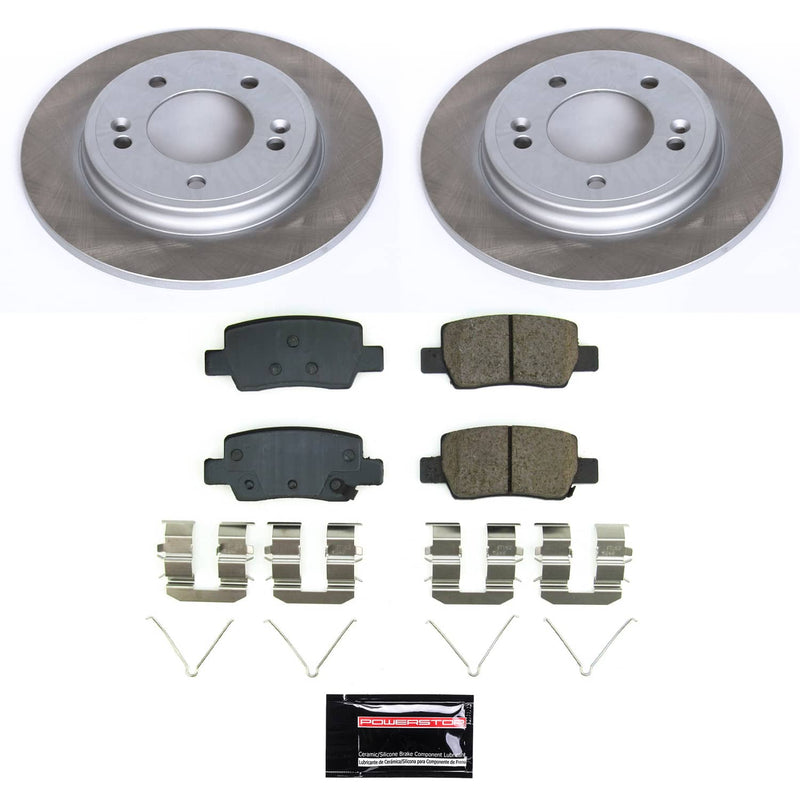 Power Stop SC9106 - Rear Z17 Evolution Pad And Semi-Coated Rotor Kit vehicle fitment brake part