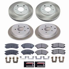 Power Stop SC9142 - Front And Rear Z17 Evolution Pad And Semi-Coated Rotor Kit vehicle fitment brake part