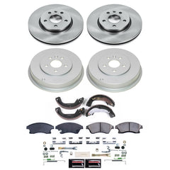 Power Stop SC9167 - Front And Rear Z17 Evolution Pad And Semi-Coated Rotor Kit vehicle fitment brake part