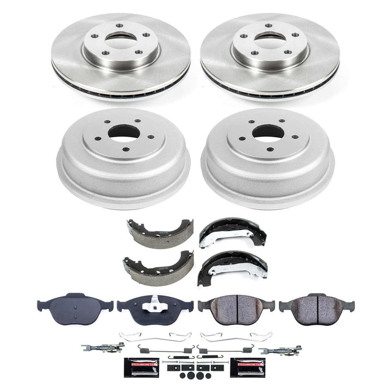 Power Stop SC9168 - Front And Rear Z17 Evolution Pad And Semi-Coated Rotor Kit vehicle fitment brake part