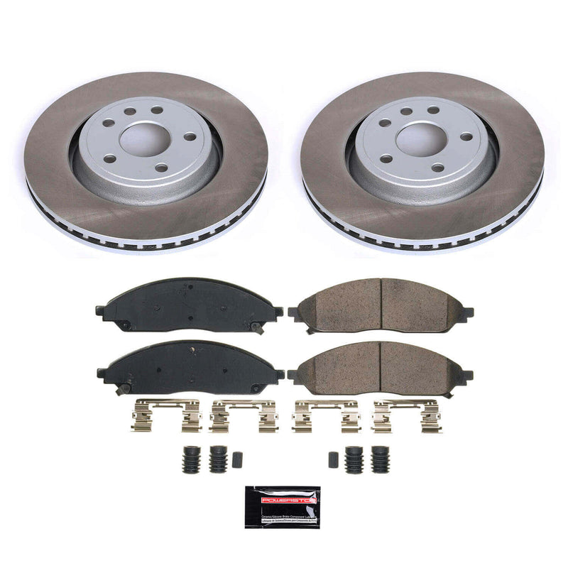 Power Stop SC9241 Front Z17 Evolution Pad And Semi-Coated Rotor Kit for 2022-2024 Jeep Grand Cherokee product image