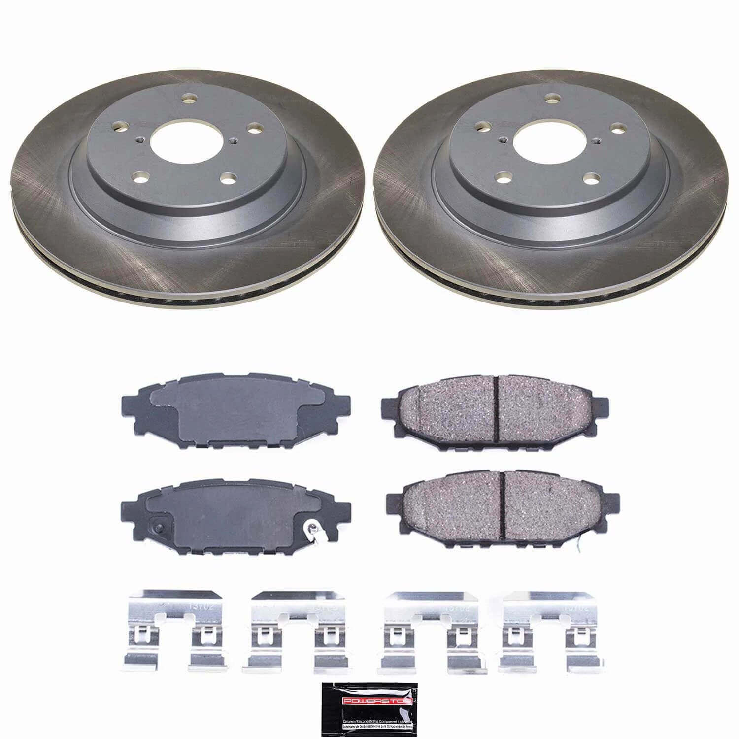 Power Stop SC9304 Rear Z17 Evolution Pad And Semi-Coated Rotor Kit for 2024 Subaru Impreza product image