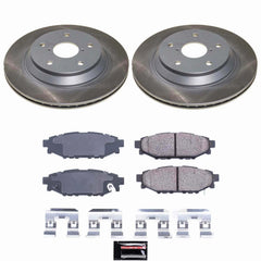 Power Stop SC9304 Rear Z17 Evolution Pad And Semi-Coated Rotor Kit for 2024 Subaru Impreza product image