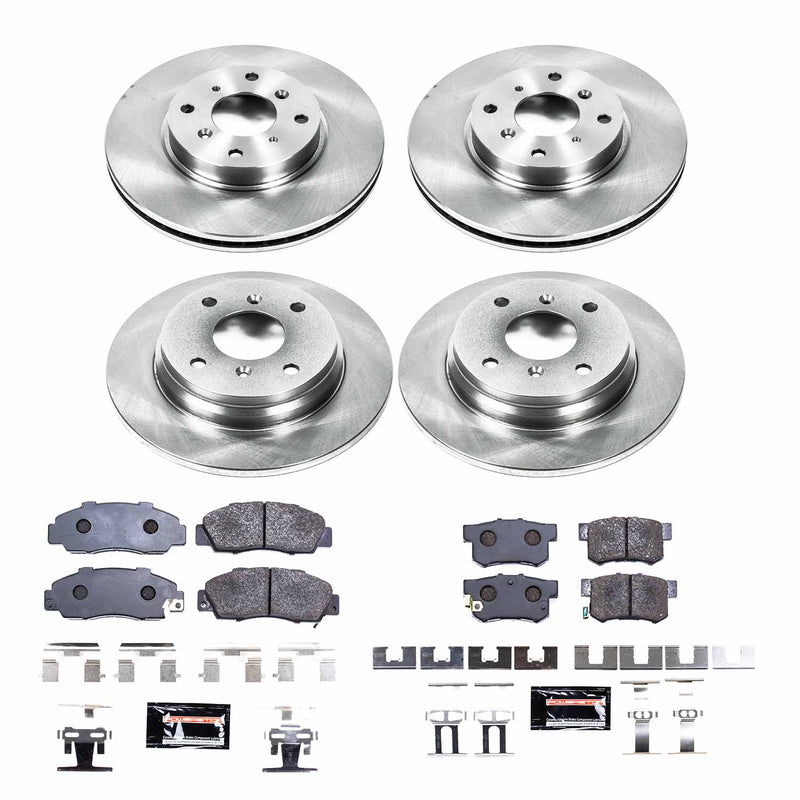 Power Stop TDBK1038 Track Day Front And Rear Brake Kit for 1993-1996 Honda Prelude product image